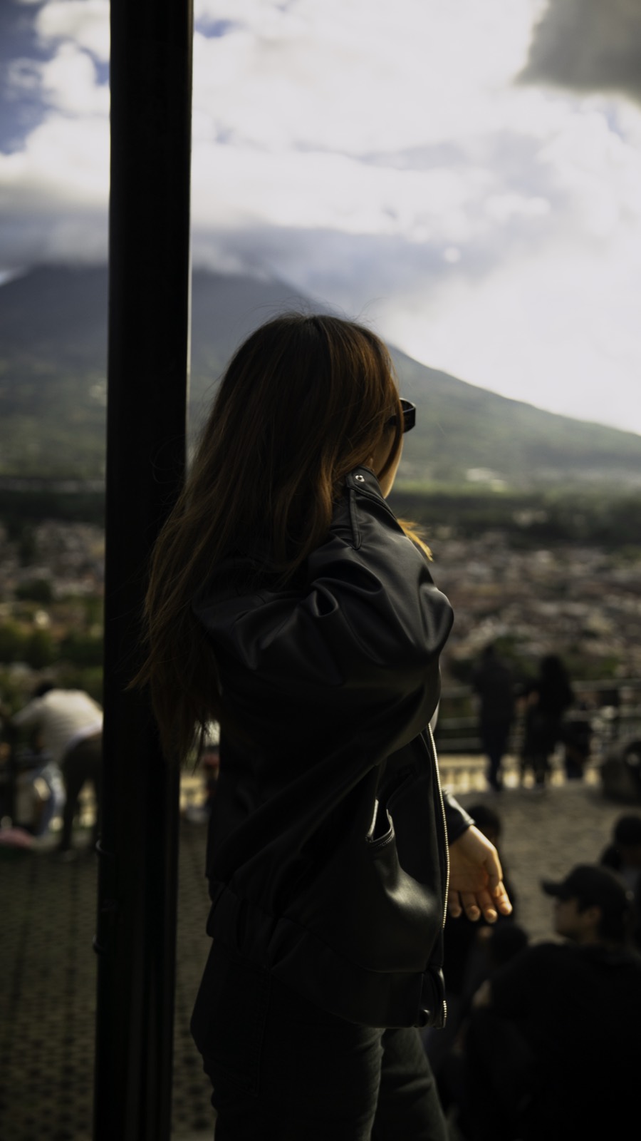 Woman with volcano — photography by YCK Archive